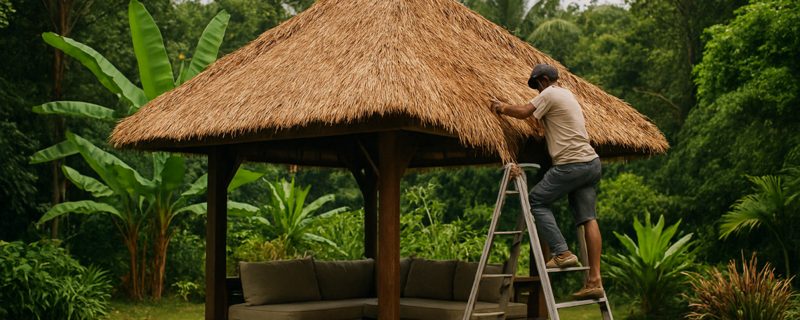 Bali hut maintenance