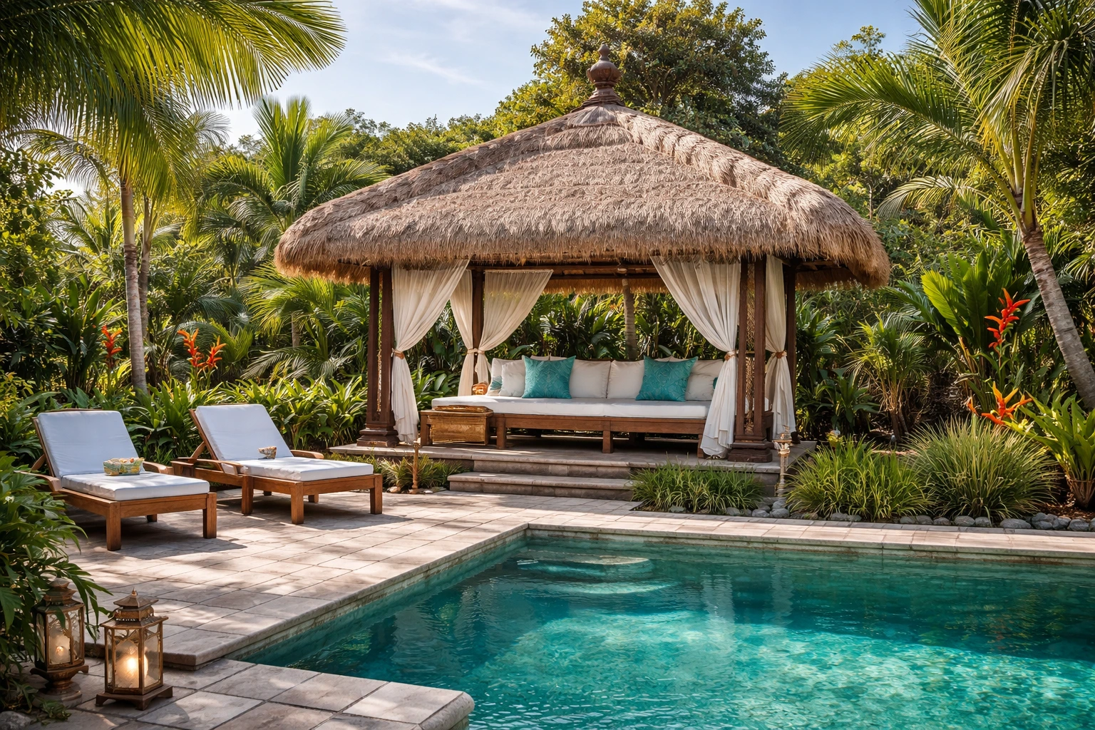 A Bali hut of high quality