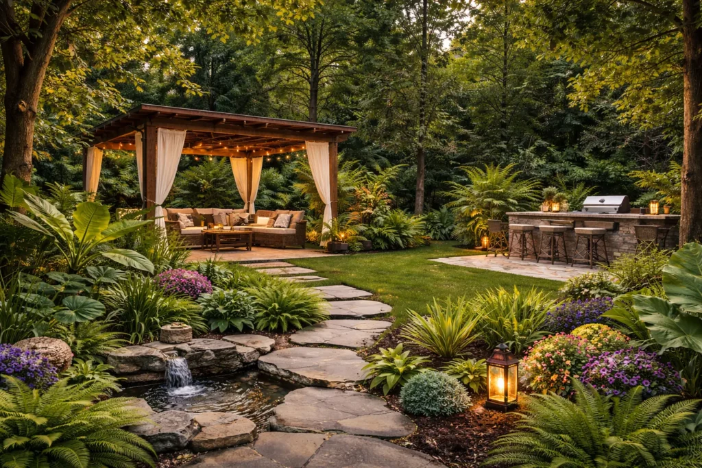 Greenery softening surroundings