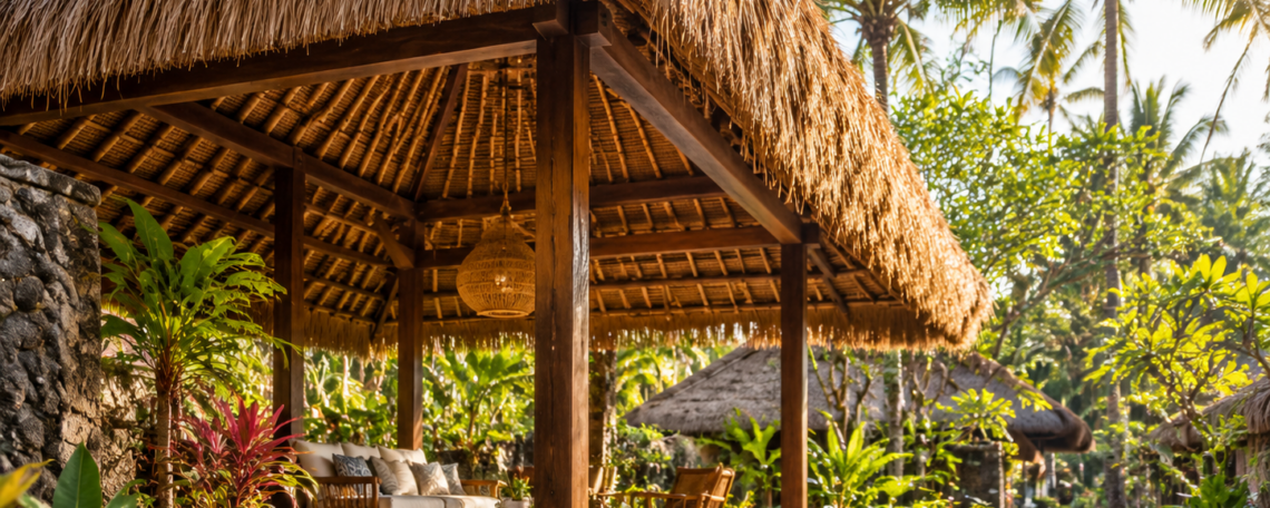 Bali hut roof