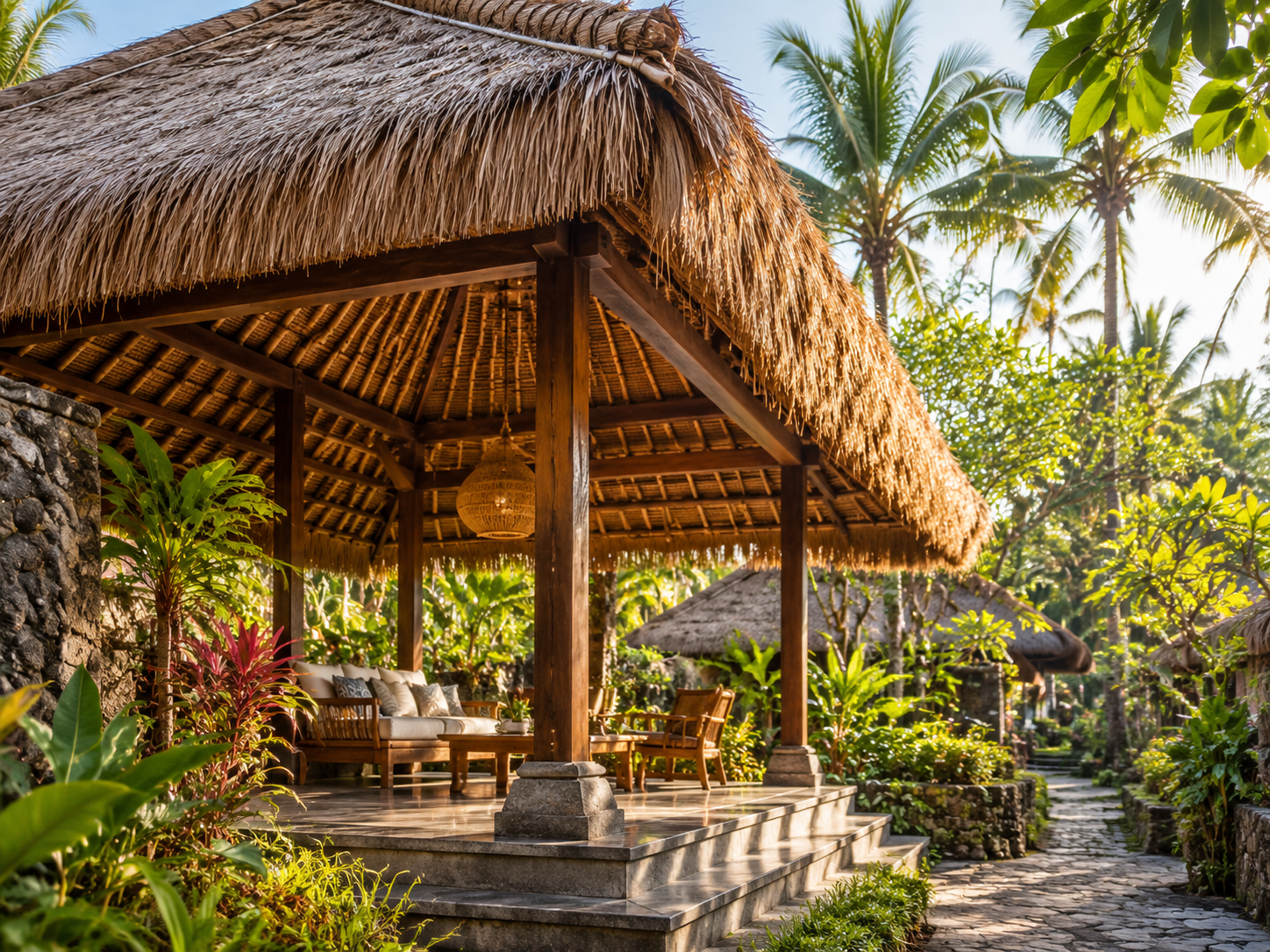 Bali hut roof